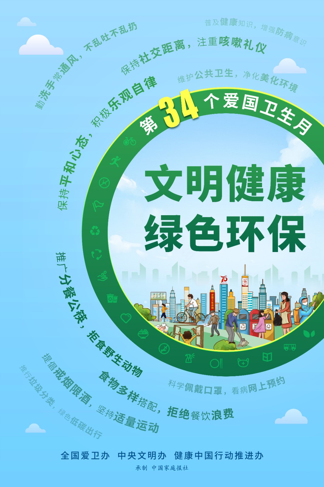 關(guān)注第34個(gè)愛國(guó)衛(wèi)生月：文明健康 綠色環(huán)保